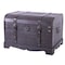 Vintiquewise Antique Style Black Wooden Steamer Trunk, Coffee Table QI003252L - alternate 1